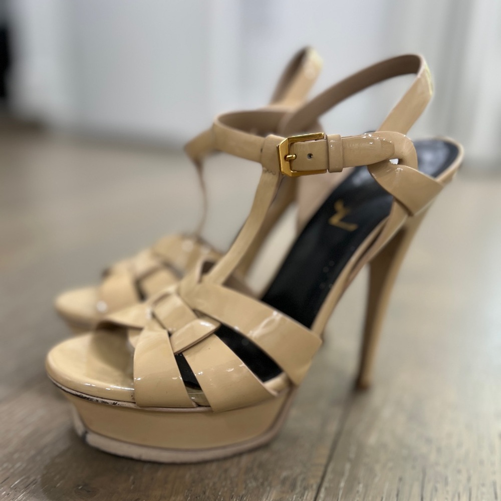 YSL TRIBUTE PLATFORM SANDALS